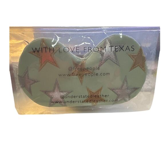 Free People Understated Leather Starry Eyed Eye Sleep Mask NEW - Picture 1 of 3